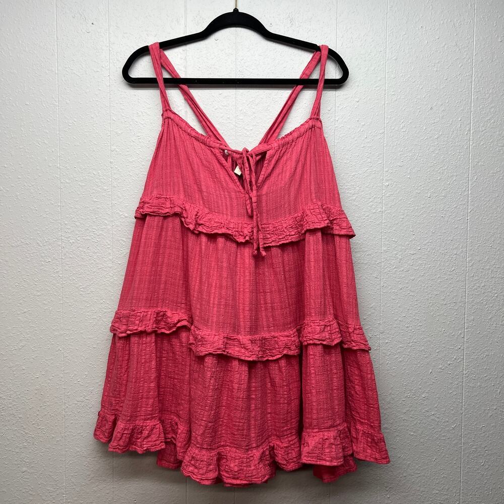 August Tiered Mini Dress Womens XS/S Fairy Boho Chic Cottagecore Beachy Festival - Picture 10 of 16